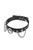Ошейник цепочками, шипами и кольцом Fetish Tentation Choker Rings and Chains, экокожа SO2237 - онлайн-сексшоп Сквитер