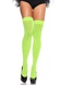 Щільні неонові панчохи Leg Avenue Nylon Thigh Highs Neon Green, one size SO7984 фото 1