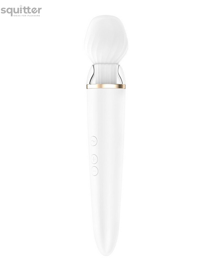 Смарт вибромассажер со сменной головкой Satisfyer Double Wand-er SO6135 фото