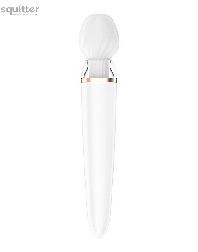 Смарт вибромассажер со сменной головкой Satisfyer Double Wand-er SO6135 фото