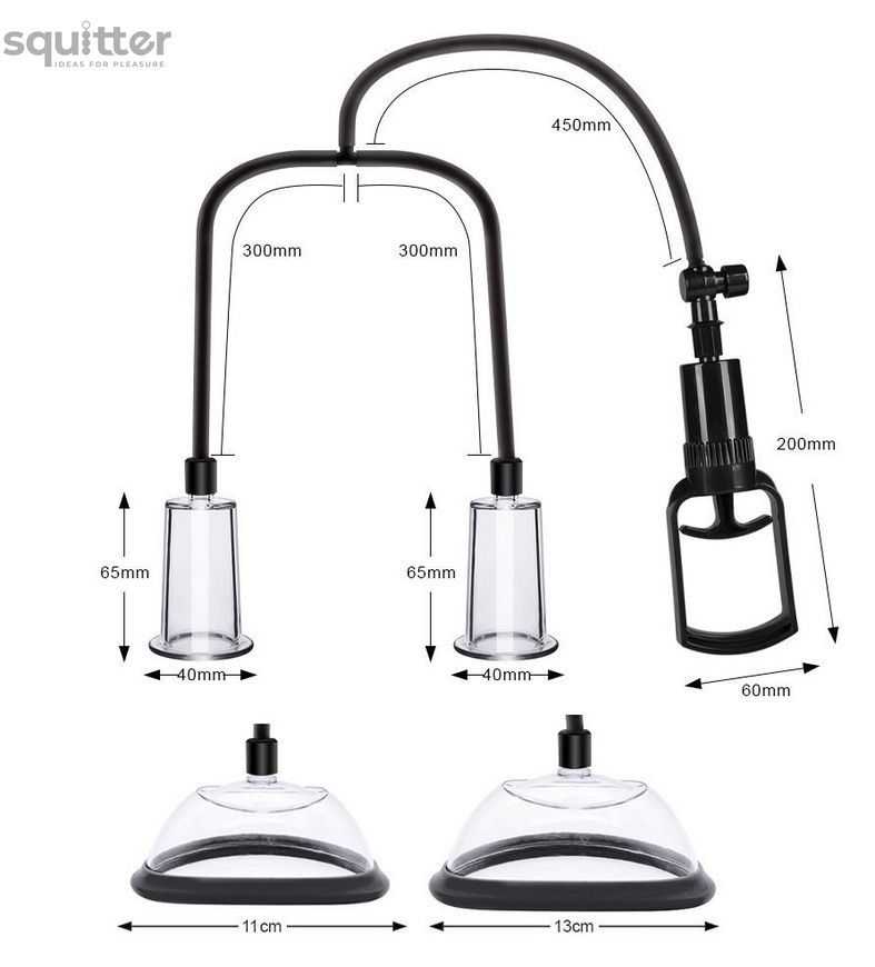 Вакуумна помпа для грудей та сосків Men Powerup Passion Pump SX3005 - онлайн-сексшоп Сквітер