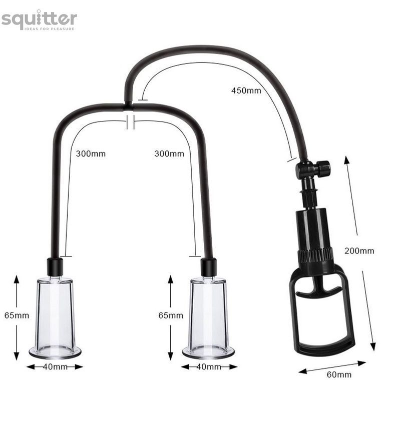 Вакуумна помпа для грудей та сосків Men Powerup Passion Pump SX3005 - онлайн-сексшоп Сквітер