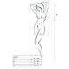 Бодистокинг Passion BS023 white, комбинезон, имитация чулок и поясаPBS023W,4 - интернет-магазин интимных товаров Squitter