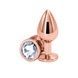 Анальна пробка NS Novelties Rear Assets - Rose Gold - Medium - Clear SX4363,1 - інтернет-магазин інтимних товарів Squitter