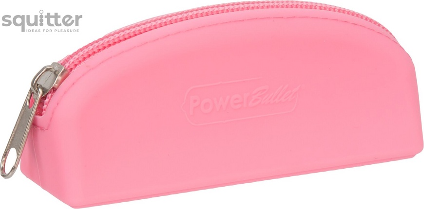 Сумка для хранения секс-игрушек PowerBullet - Silicone Storage Zippered Bag Pink SO5560 фото