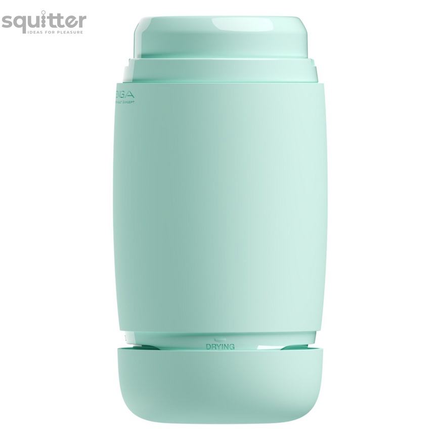 Мастурбатор TENGA PUFFY MINT GREEN, ультрамягкий материал, многоразовый, сквозной SO8068 фото