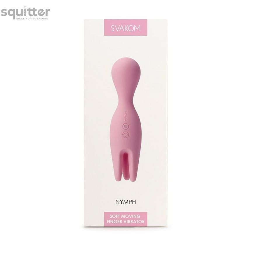 Двойной вибратор для чувствительных зон Svakom Nymph Pale Pink SO4850 - онлайн-сексшоп Сквитер