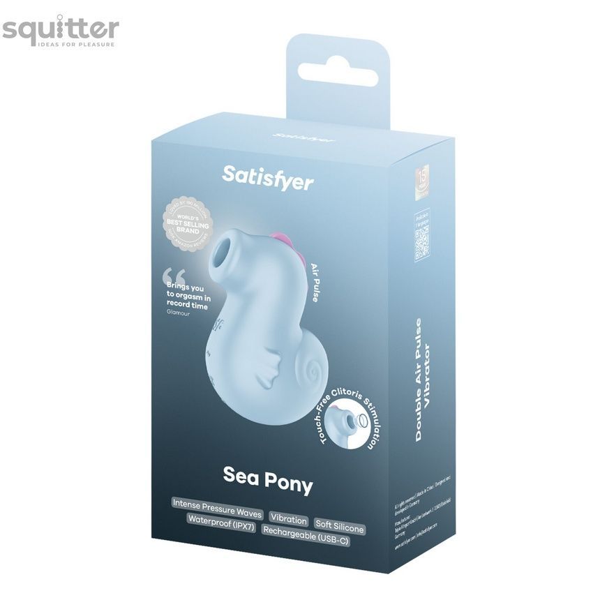 Вакуумний кліторальний стимулятор Satisfyer Sea Pony SX3540 - онлайн-сексшоп Сквітер