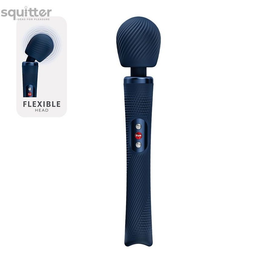 Вібромасажер Fun Factory VIM Vibrating Wand Nightblue, суперпотужний та легкий, до 6 годин роботи SX3660 - онлайн-сексшоп Сквітер
