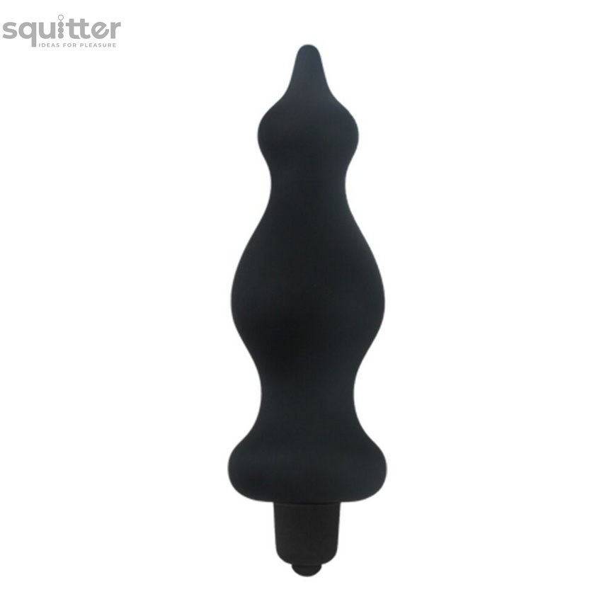 Анальная пробка с вибрацией Adrien Lastic Bullet Amuse Black, макс. диаметр 3,9см AD20309 фото