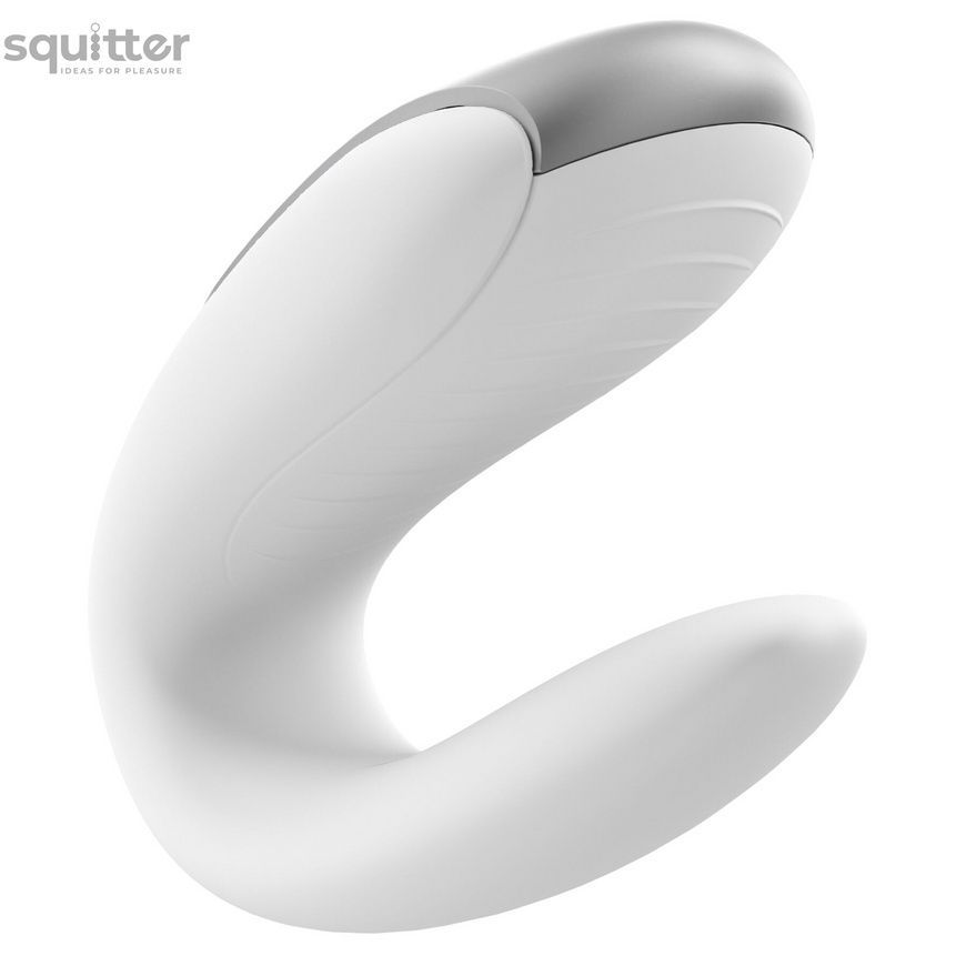Смартвібратор для пар Satisfyer Double Fun (White) з пультом ДК SO5057 - онлайн-сексшоп Сквітер