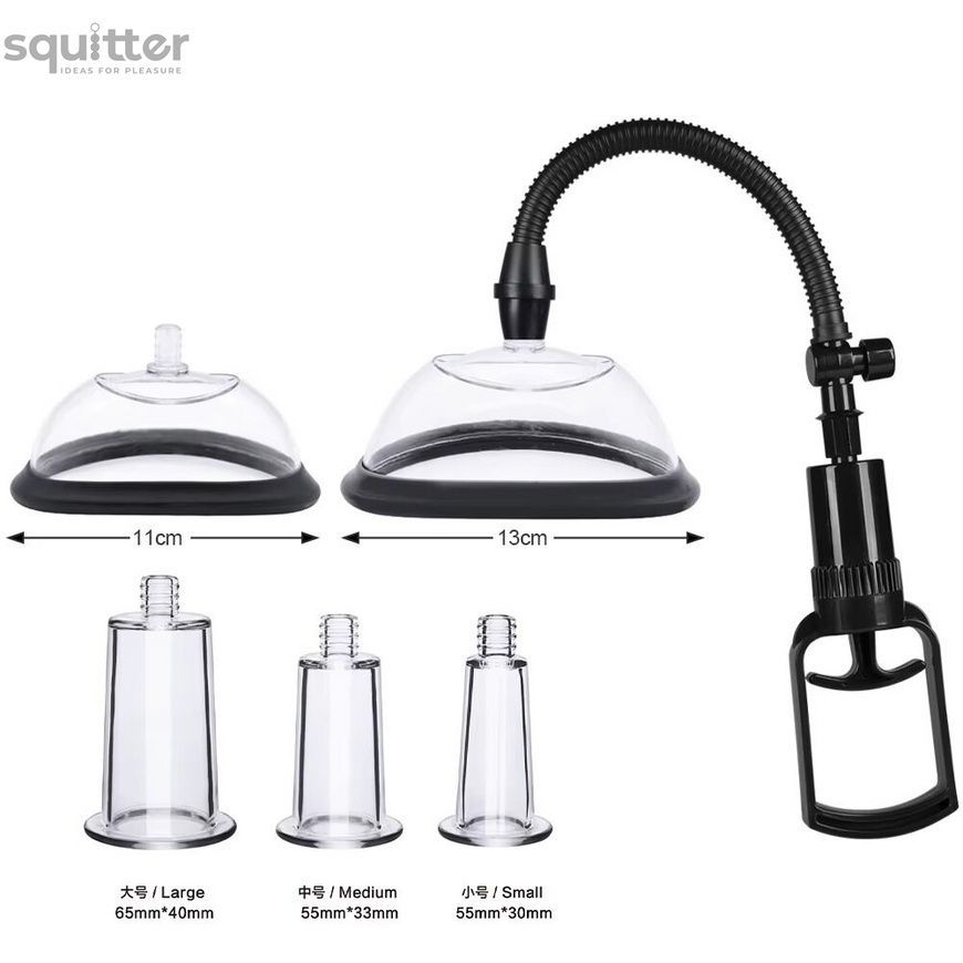Вакуумна помпа для грудей та сосків Men Powerup Passion Pump SX3005 - онлайн-сексшоп Сквітер