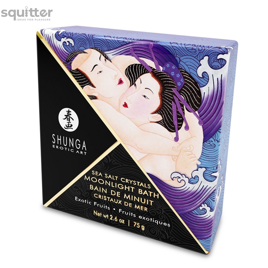 Соль для ванны Shunga Moonlight Bath - Exotic Fruits (75 гр), соль Мертвого моря, аромамасла SO2541 фото