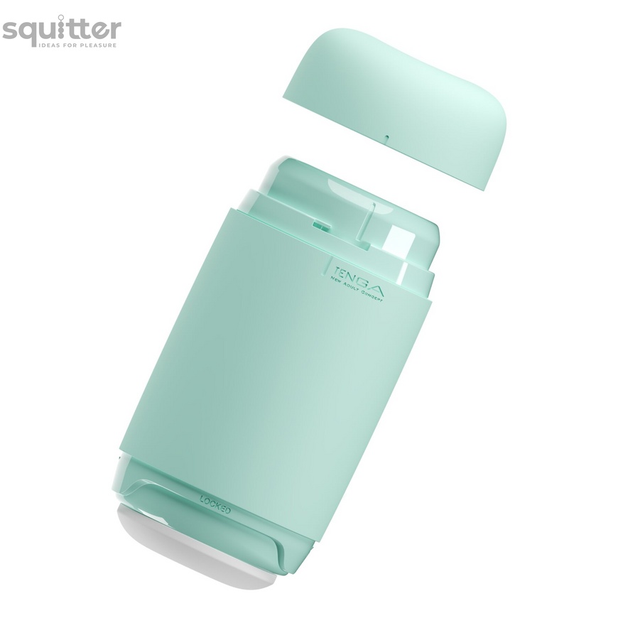 Мастурбатор TENGA PUFFY MINT GREEN, ультрамягкий материал, многоразовый, сквозной SO8068 фото