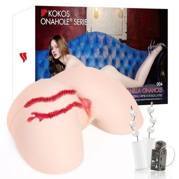 Мастурбатор Kokos 004 Vailla ONAHOLE Real Hips 2WayPlus з вібрацією та масажем SX3238 - онлайн-сексшоп Сквітер