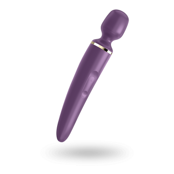 Вібромасажер Satisfyer Wand-er Woman (Purple/Gold) водонепроникний, потужний, розмір XXL SO3457 фото