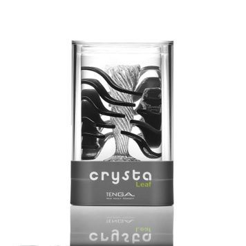 Мастурбатор TENGA Crysta Leaf, унікальний рельєф, стимулювальні пелюстки, прозорий матеріал SO3812 - онлайн-сексшоп Сквітер