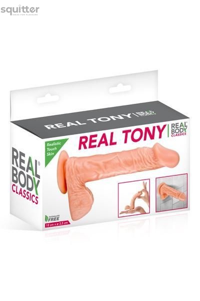 Фаллоимитатор Real Body - Real Tony Flash, TPE, диаметр 3,5см SO1893 фото