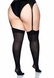 Щільні непрозорі панчохи Leg Avenue Nylon Thigh Highs Black, plus size SO7917 фото 3