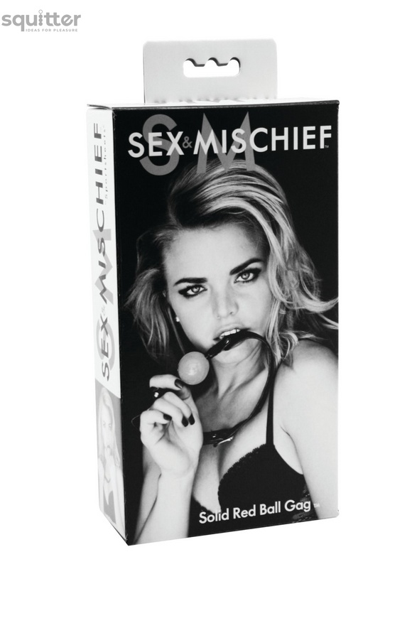 Класичний кляп із кулькою Sex And Mischief - Solid Red Ball Gag SO1295 фото