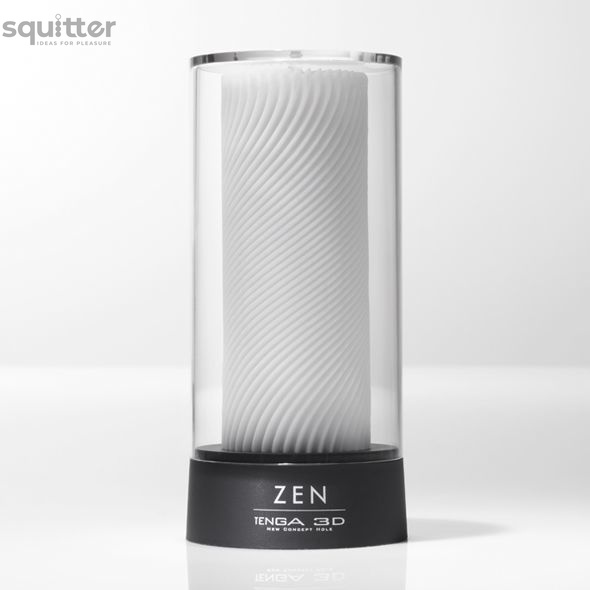 Мастурбатор Tenga 3D Zen, дуже ніжний, з антибактеріального еластомеру зі сріблом SO2196 фото