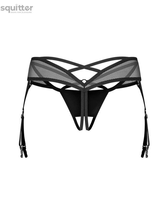 Трусики Obsessive Dominna crotchless thong S/M SX3572 - онлайн-сексшоп Сквітер
