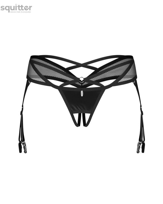Трусики Obsessive Dominna crotchless thong S/M SX3572 - онлайн-сексшоп Сквітер