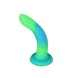 Светящийся в темноте фаллоимитатор ADDICTION Rave 8″ Glow in the Dark Dildo Blue Green, 20,3 см SO6849 фото 2