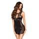 (SALE) Сорочка приталена CHARMING CHEMISE black L/XL - Passion, трусики EL11004,1 - інтернет-магазин інтимних товарів Squitter