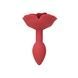 Силіконова анальна пробка Lux Active с розой - Red Rose Silicone Anal Plug SX3924,2 - інтернет-магазин інтимних товарів Squitter