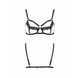 Бюстгальтер-стрепи з мереживом Passion Exclusive SOLON BRA S/M, black PS28002,5 - інтернет-магазин інтимних товарів Squitter