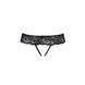 Кружевные стринги с доступом Senia Thong black S/M - PassionSO5380,5 - интернет-магазин интимных товаров Squitter