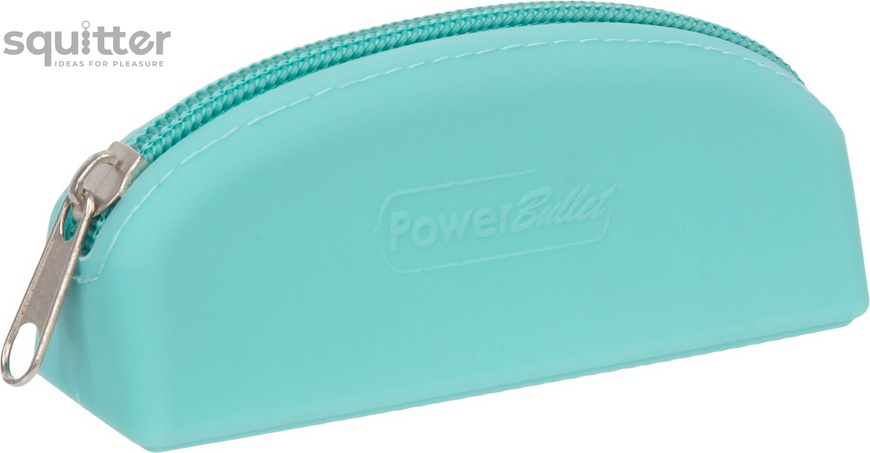 Сумка для хранения секс-игрушек PowerBullet - Silicone Storage Zippered Bag Teal SO5561 фото