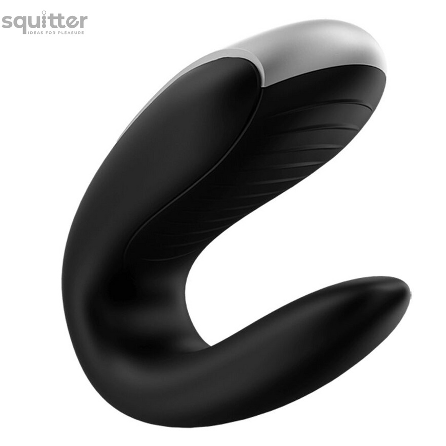 Смарт-вибратор для пар Satisfyer Double Fun (Black) с пультом ДУ SO5058 фото