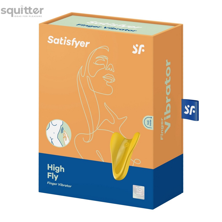 Вібратор на палець Satisfyer High Fly Yellow SO4650 фото