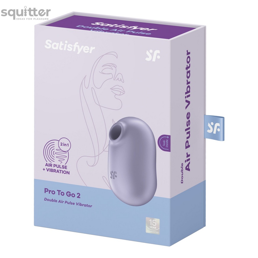 Вакуумний стимулятор із вібрацією Satisfyer Pro To Go 2 Violet SO7797 фото