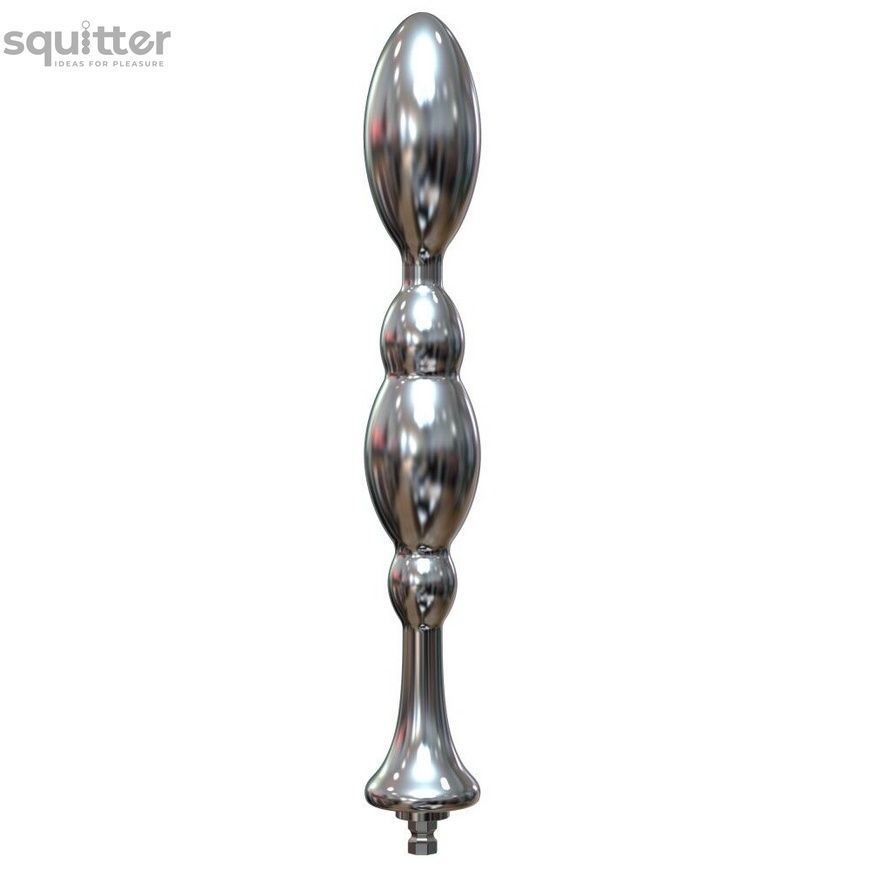Металлический анальный плаг для секс-машин Hismith Bullet Anal Toy, система KlicLok SO6217 - онлайн-сексшоп Сквитер