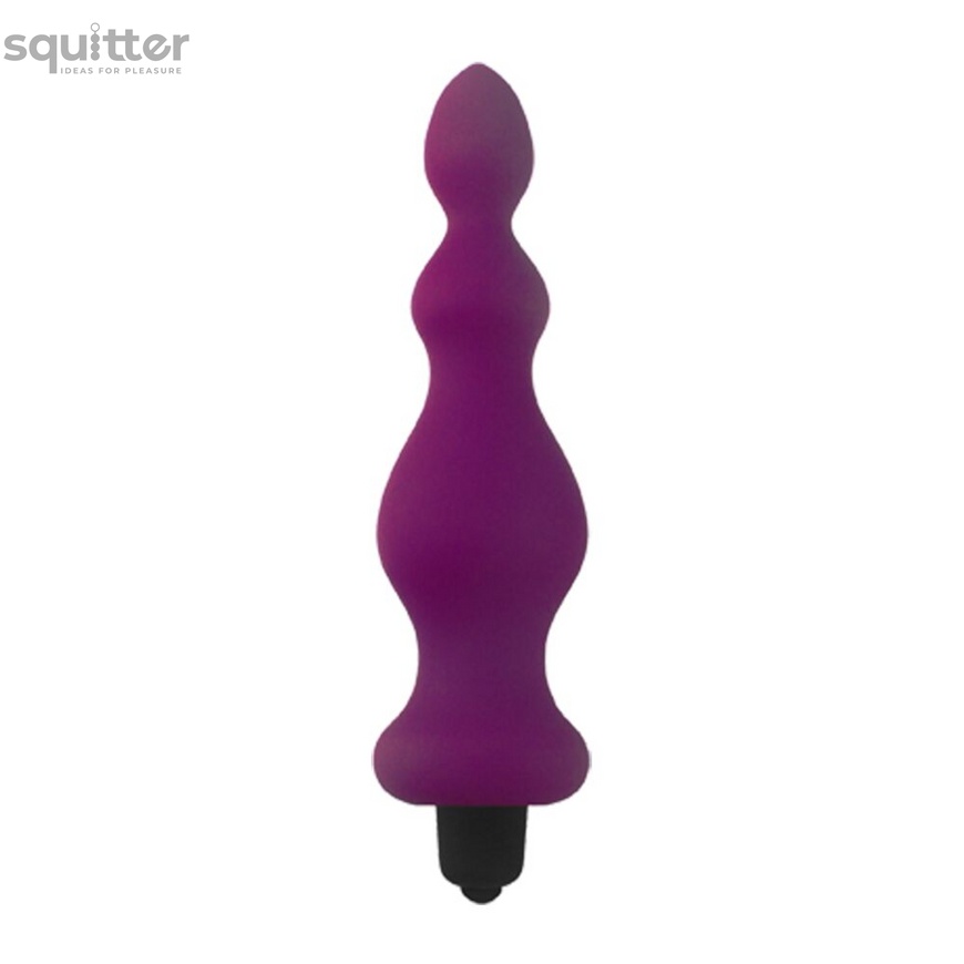 Анальна пробка з вібрацією Adrien Lastic Bullet Amuse Purple, макс. діаметр 3,9 см AD20293 фото