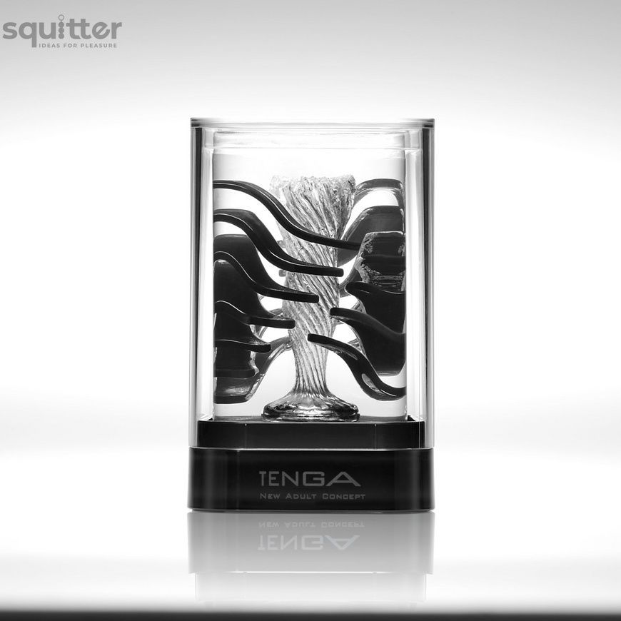 Мастурбатор Tenga Crysta Leaf, уникальный рельеф, стимулирующие лепестки, прозрачный материал SO3812 - онлайн-сексшоп Сквитер
