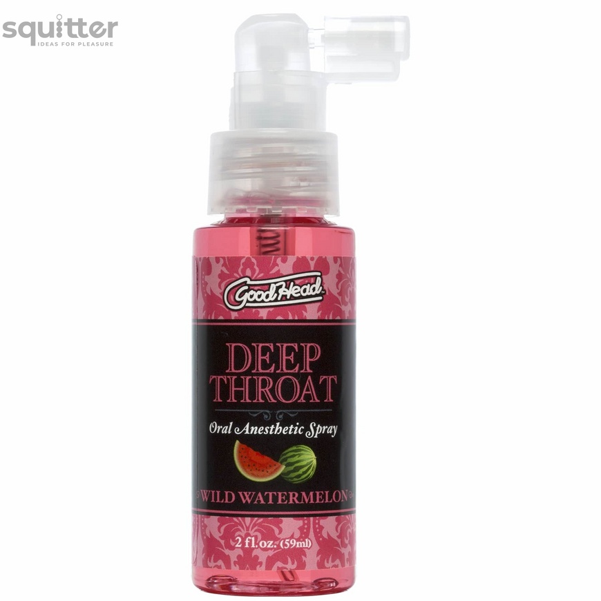 Спрей для мінету Doc Johnson GoodHead DeepThroat Spray - Watermelon 59 мл для глибокого мінету SO3491 фото