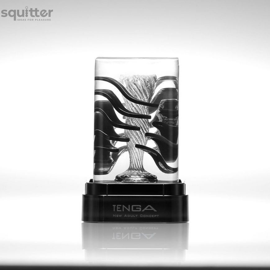 Мастурбатор Tenga Crysta Leaf, уникальный рельеф, стимулирующие лепестки, прозрачный материал SO3812 - онлайн-сексшоп Сквитер
