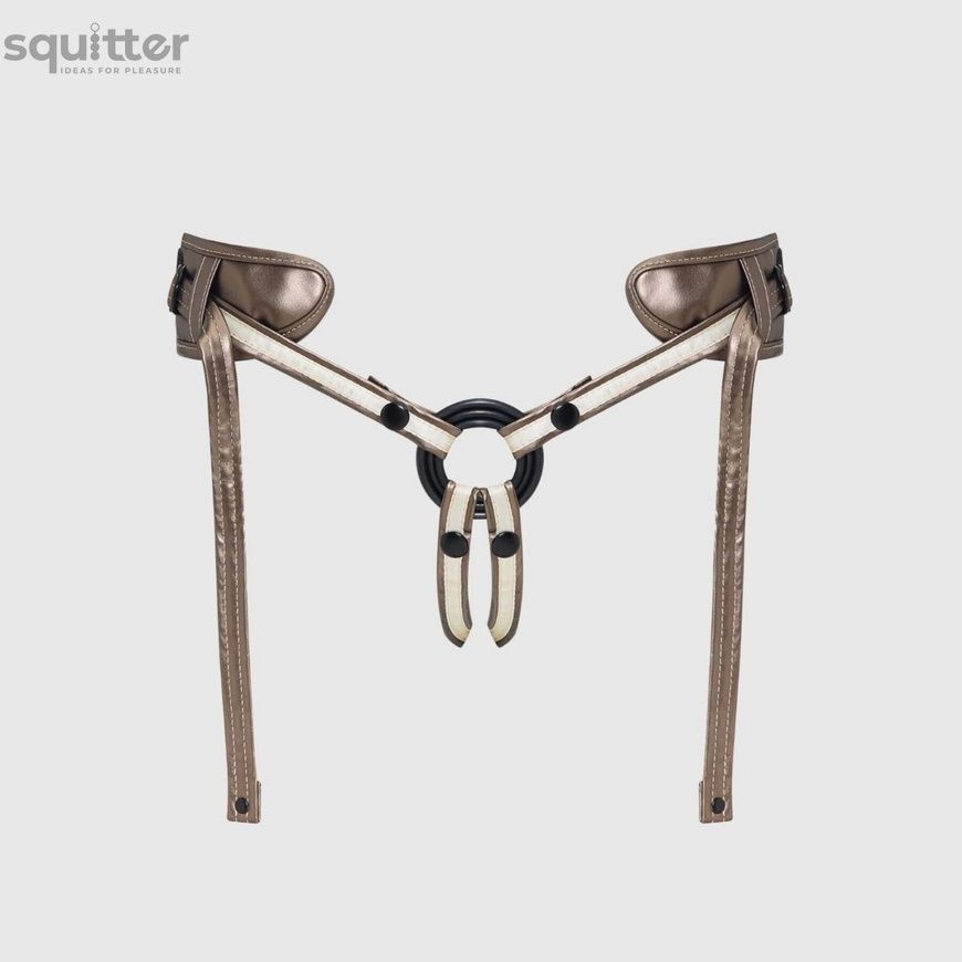 Трусики для страпону Strap-On-Me Leatherette Harness DESIROUS - NEW DESIGN SX4029 - онлайн-сексшоп Сквітер