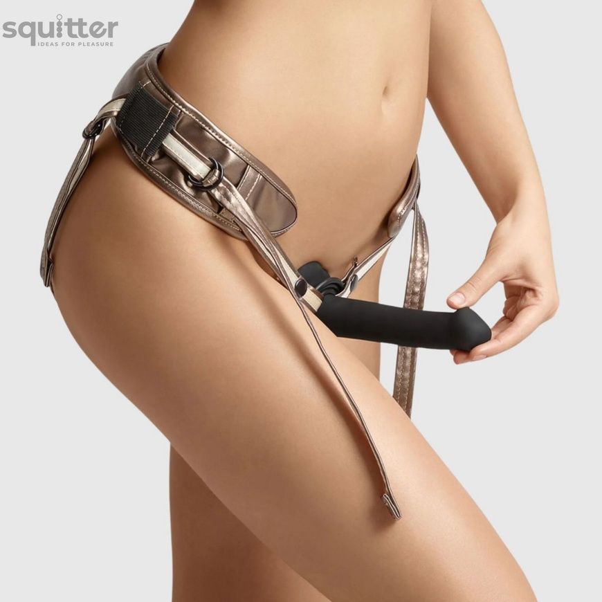 Трусики для страпону Strap-On-Me Leatherette Harness DESIROUS - NEW DESIGN SX4029 - онлайн-сексшоп Сквітер