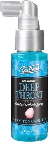 Спрей для мінету Doc Johnson GoodHead DeepThroat Spray - Cotton Candy 59 мл для глибокого мінету SX1321 - онлайн-сексшоп Сквітер