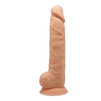 Фалоімітатор реалістичний SilexD Arnold Flesh (MODEL 5 size 10in), двошаровий, силікон+Silexpan SO5969 - онлайн-сексшоп Сквітер