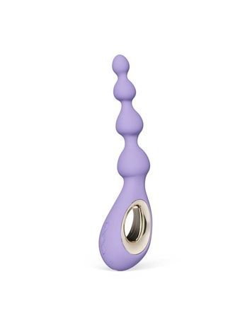 Анальне намисто з вібрацією LELO Soraya Beads Violet Dusk, різний діаметр намистин, 8 режимів SX3041 - онлайн-сексшоп Сквітер