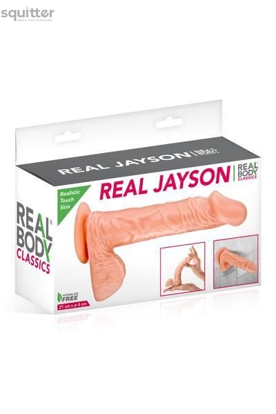 Фаллоимитатор Real Body - Real Jayson Flesh, TPE, диаметр 4см SO1894 фото