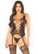 Комплект Leg Avenue Cami Garter with Stockings and String One Size, Black SX1741,1 - інтернет-магазин інтимних товарів Squitter