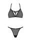 Напівпрозорий комплект Obsessive Celia Noir 2-pcs set XS/S, бюстгальтер, стрінги SO7865,3 - інтернет-магазин інтимних товарів Squitter
