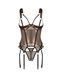 Корсет Obsessive Soranna cupless corset & crotchless thong 2XL/3XL SX3623,4 - інтернет-магазин інтимних товарів Squitter